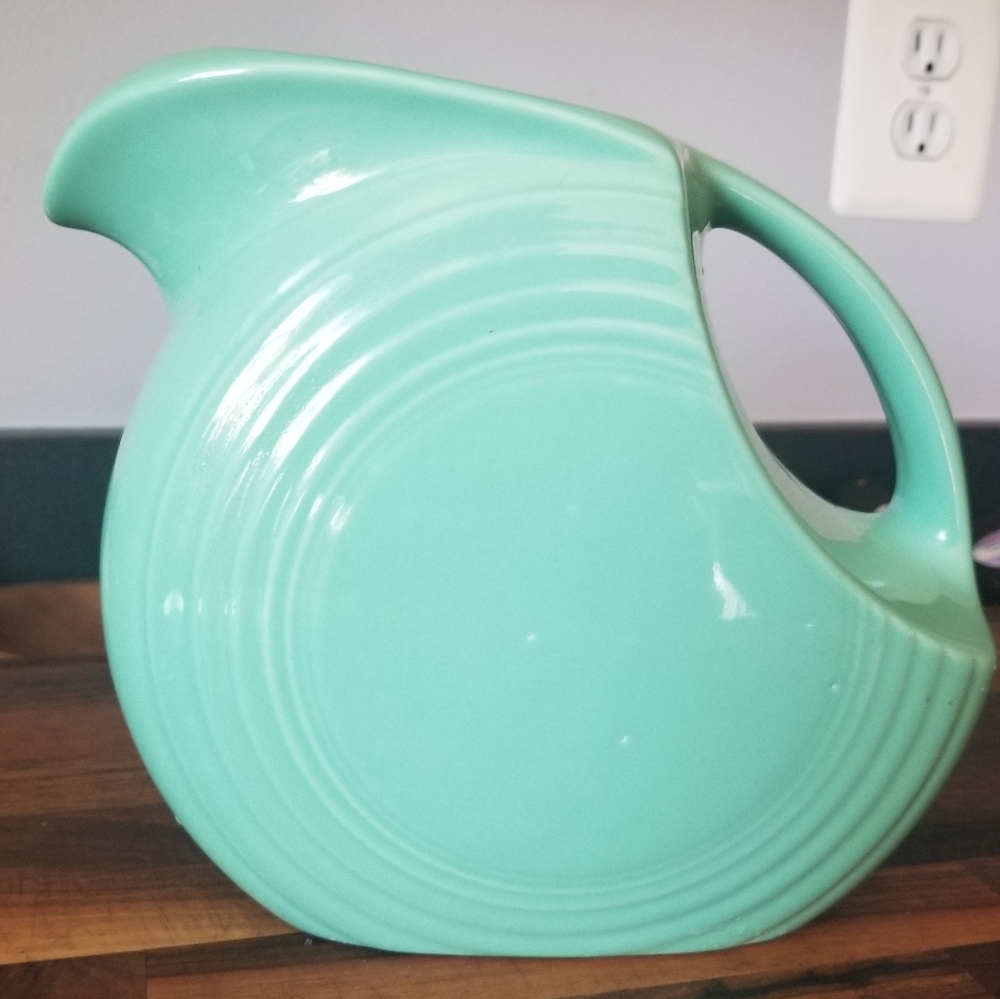 Beautiful Sea Mist Fiestaware 7 inch Disk Pitcher